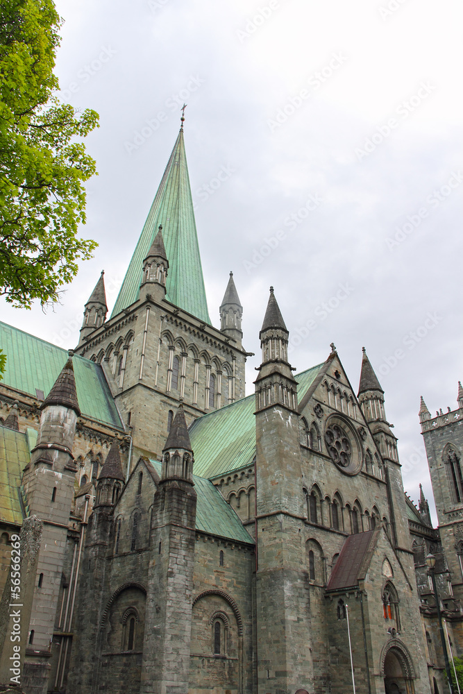 The Nidaros Cathedral in Trondheim The Nidaros Cathedral in Trondheim