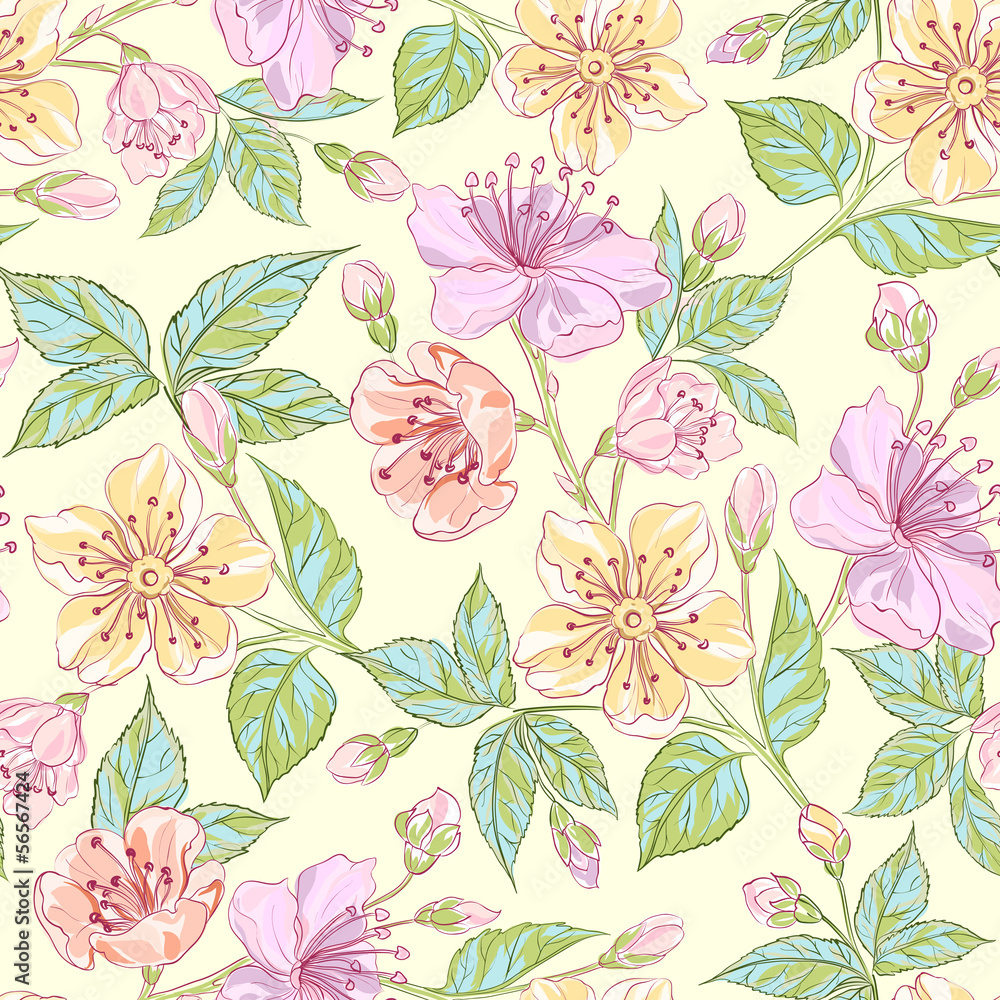 Seamless floral pattern Seamless floral pattern