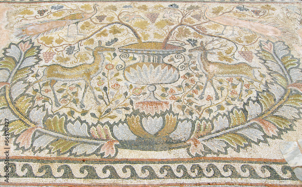 Mosaic Of Heraclea Lyncestis In Bitola, Macedonia Republic