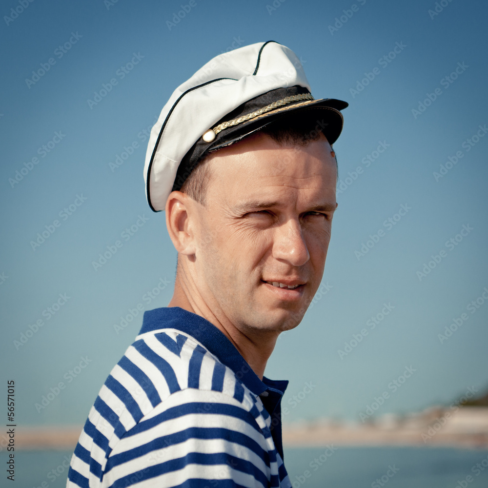 portrait of Middle-aged sailor portrait of Middle-aged sailor