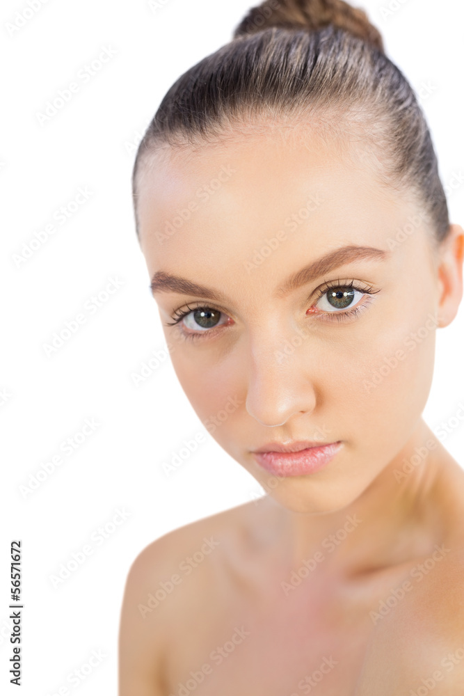 Pretty model posing looking at the camera Pretty model posing looking at the camera
