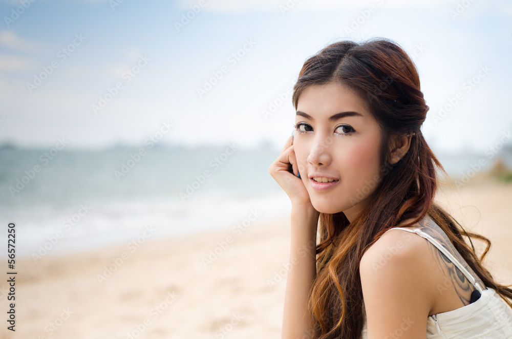 on th beach on th beach