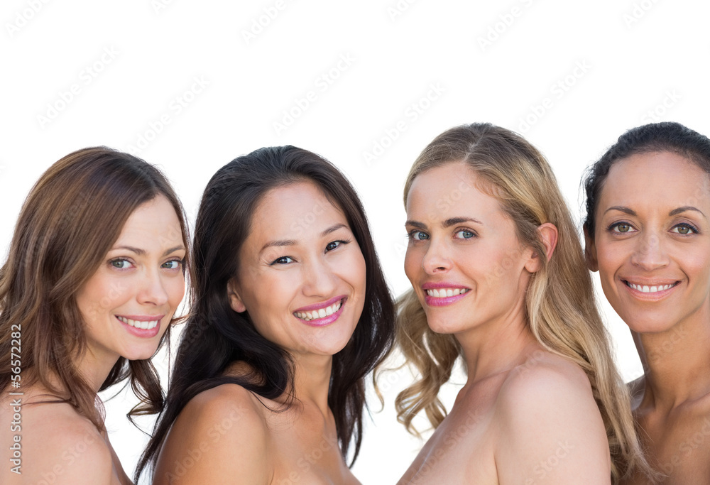Nude models posing and looking at camera Nude models posing and looking at camera