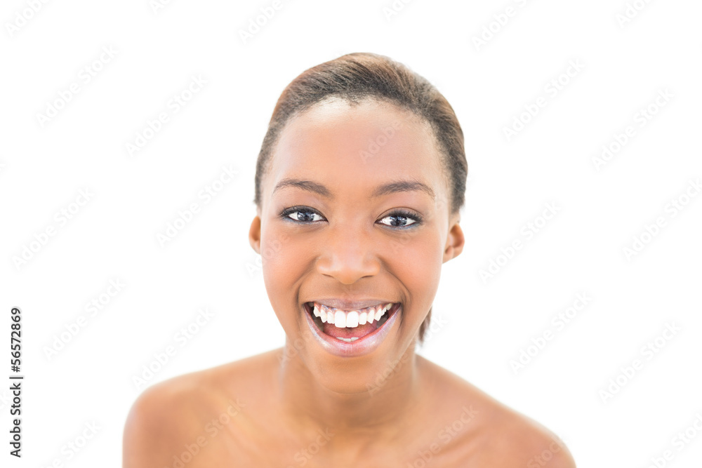 Cheerful natural beauty posing Cheerful natural beauty posing