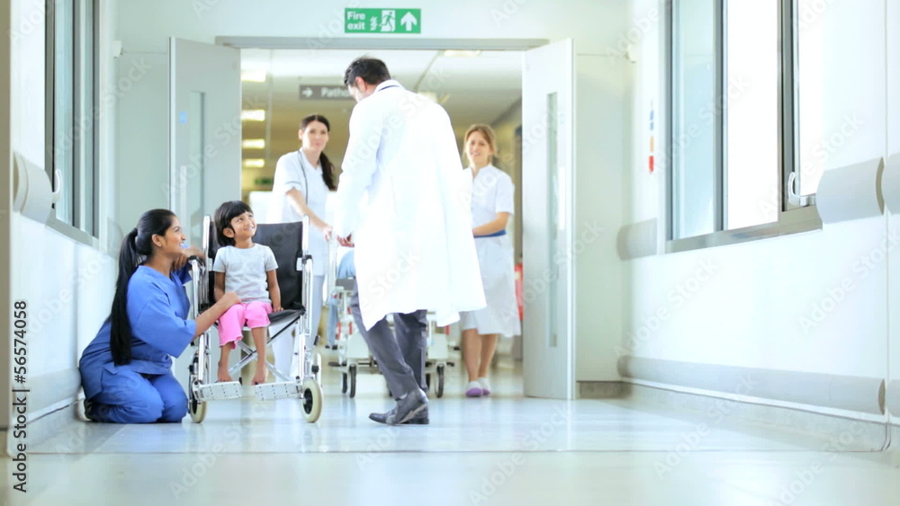 Child Patients Being Taken Hospital Treatments Child Patients Being Taken Hospital Treatments
