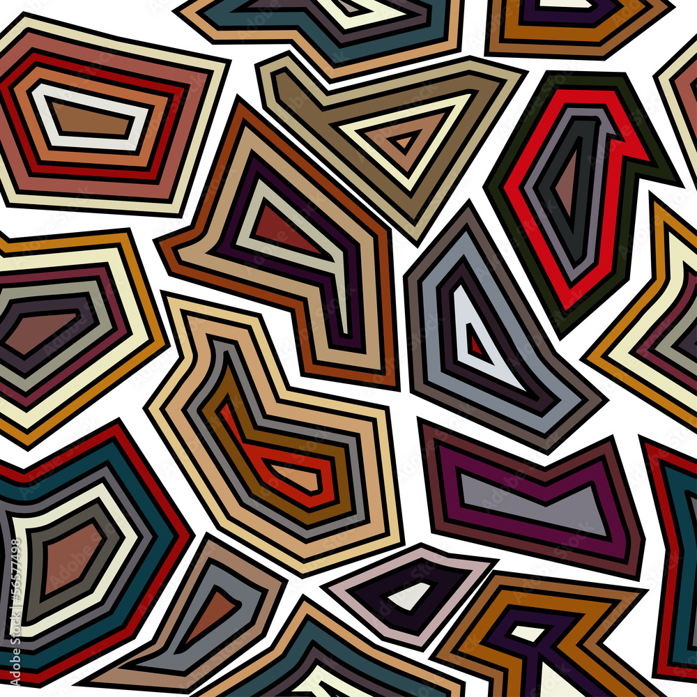 Seamless pattern with full-color elements