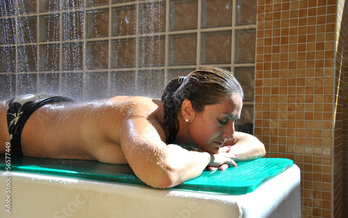 woman in a water treatment photo