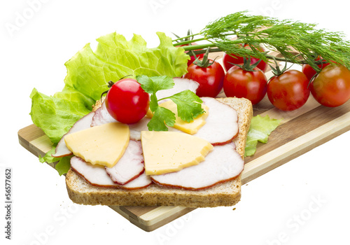 Sandwich with ham