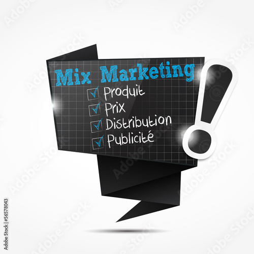 bulle origami : mix marketing (en français)