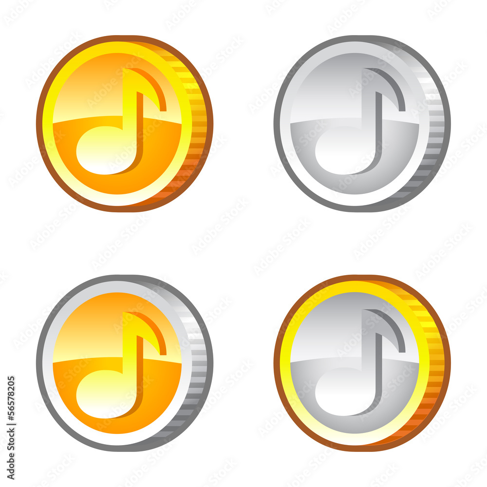 Coins with Note Coins with Note