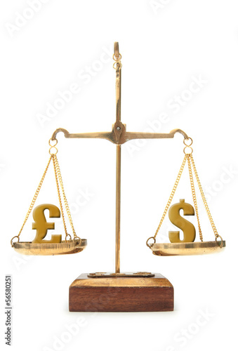 Currency value dollar and p...