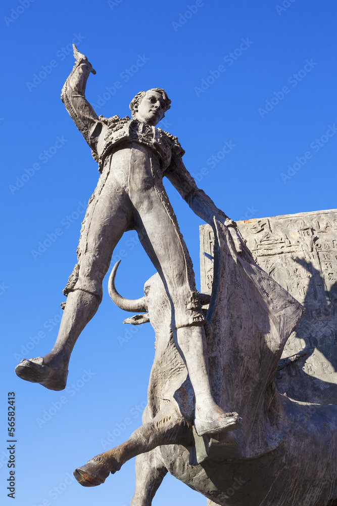 Bullfighter sculpture