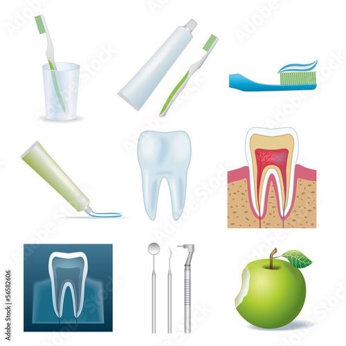 Dental icon set