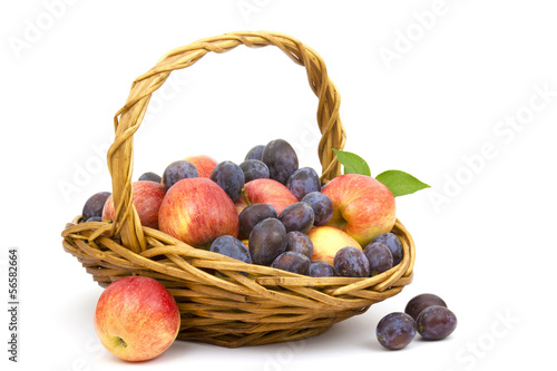 fresh fruits in a basket