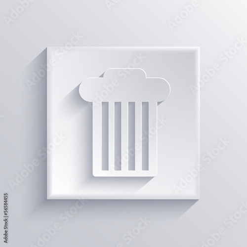 Vector light square icon. Eps 10