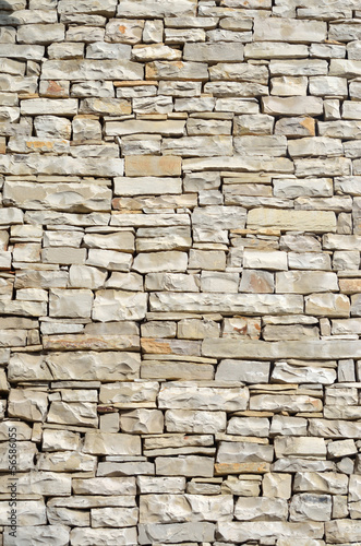 stacked stone wall