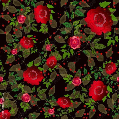 Floral seamless pattern rose