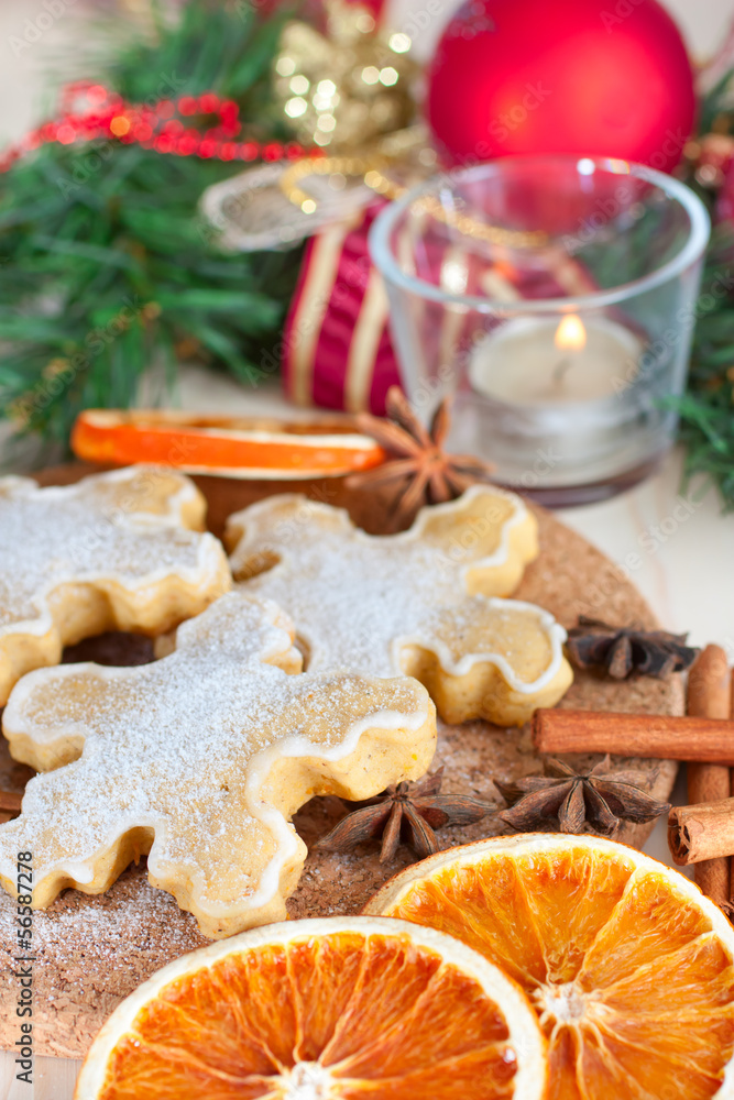 Christmas sweets. Cinnamon pastry.