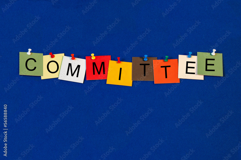 Committee - Business Sign - obrazy, fototapety, plakaty 