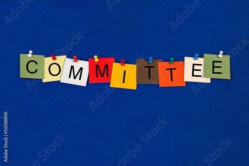 Slika na platnu Committee - Business Sign