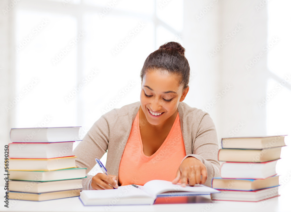 international student studying in college international student studying in college