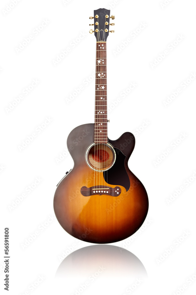 Naklejka premium Konzertgitarre isoliert