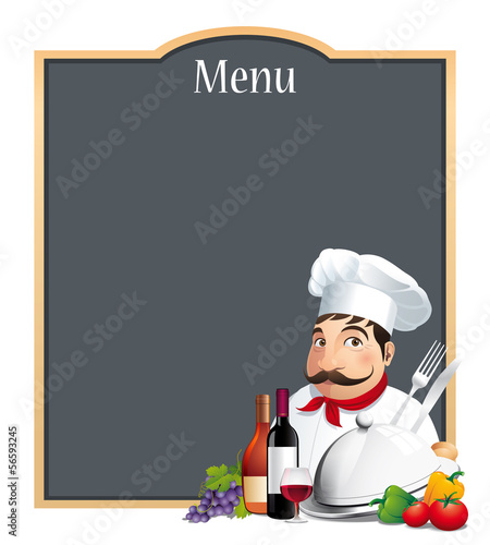 Restaurant Menu Carte - Vecteur CMJN