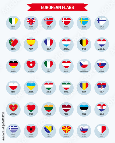 European flags