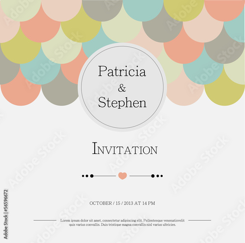 invitation or announcement card
