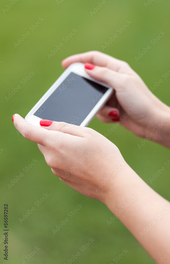 Holding Smartphone