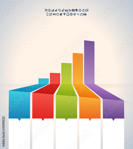 Skewed Colorful Graphic Bar Banner