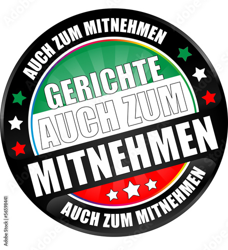 Bügel Button black Gerichte  auch zum mitnehmen