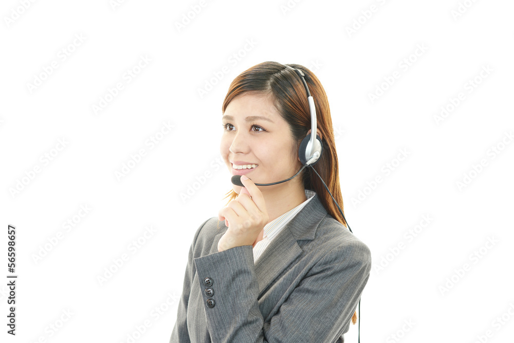 笑顔のオペレーター 笑顔のオペレーター