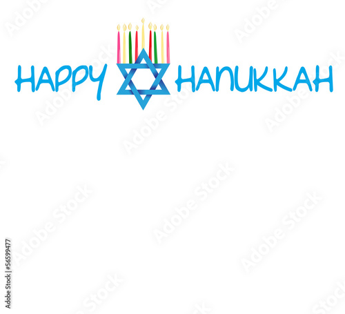 Star of David and Menorah for Hanukkah