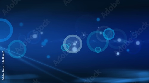 Wallpaper Mural Blue Stars and Glowing Circles Abstract Background Torontodigital.ca