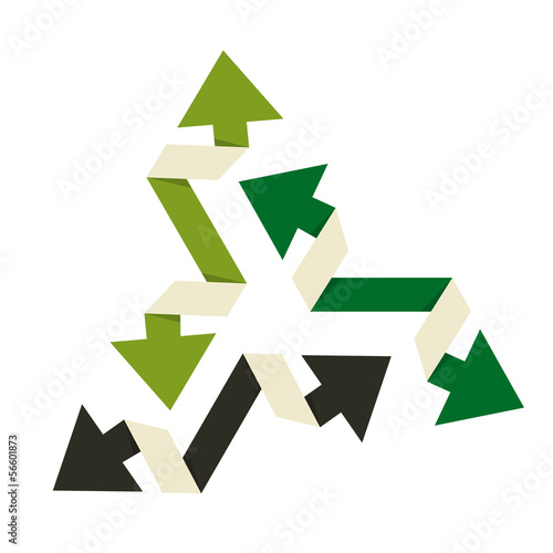 The set of three twisting arrows