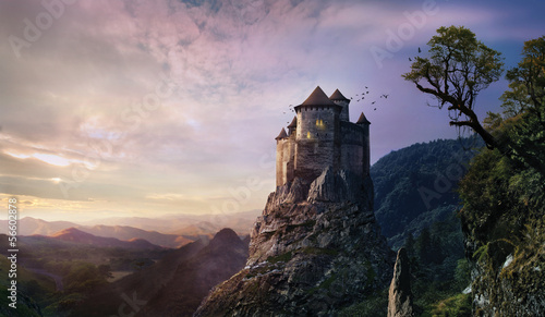 Fotografia, Obraz misty castle