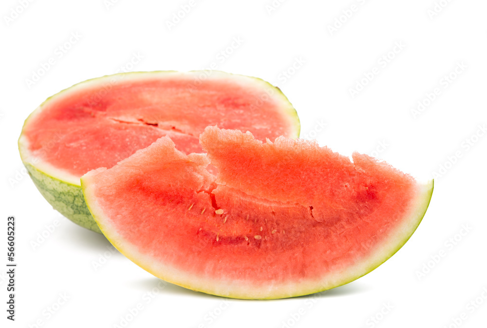 sliced ​​watermelon isolated