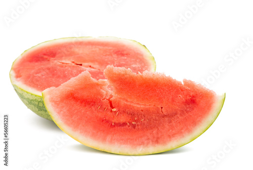 sliced ​​watermelon isolated