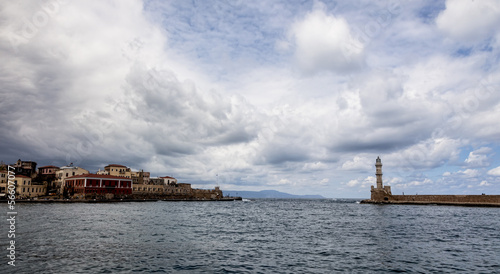 Fototapeta Naklejka Na Ścianę i Meble -  Old Venetian harbor in Chania. Crete