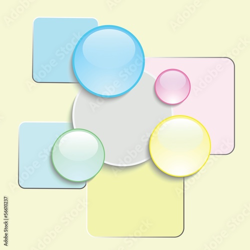 abstract glass icons