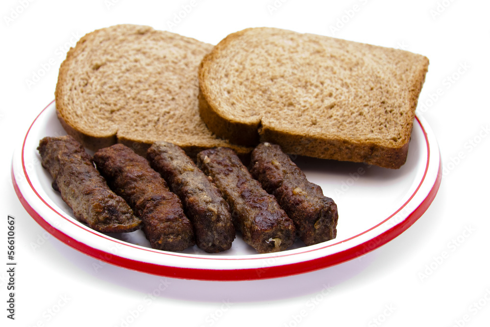 Hackfleischröllchen mit Toast Hackfleischröllchen mit Toast