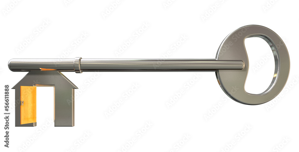 House Key With Open Door Insert House Key With Open Door Insert
