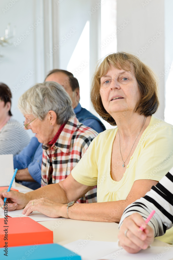 Obraz premium Frau im Workshop