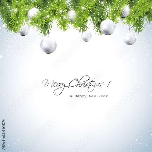 Christmas snowy background