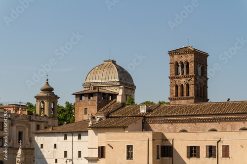 Rome, Italy. Typical architectural details of the old city