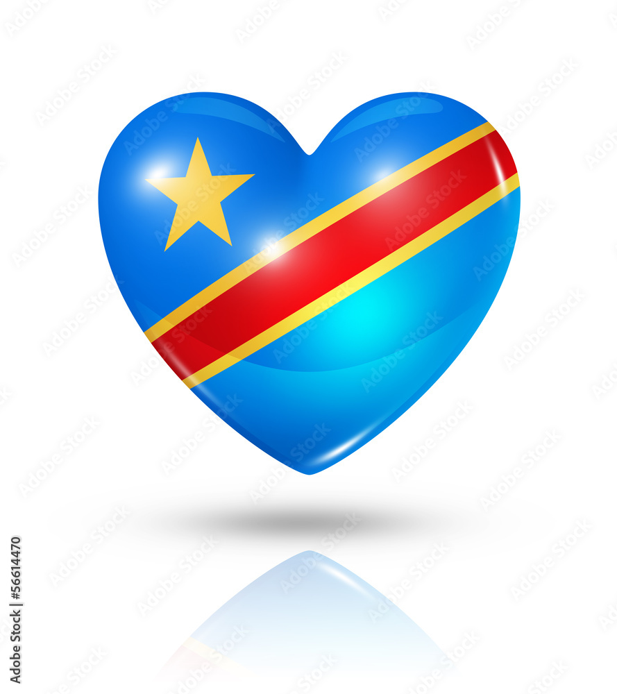 Love Democratic Republic of the Congo, heart flag icon Love Democratic Republic of the Congo, heart flag icon