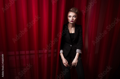 Portrait of beautiful blonde woman © prochkailo