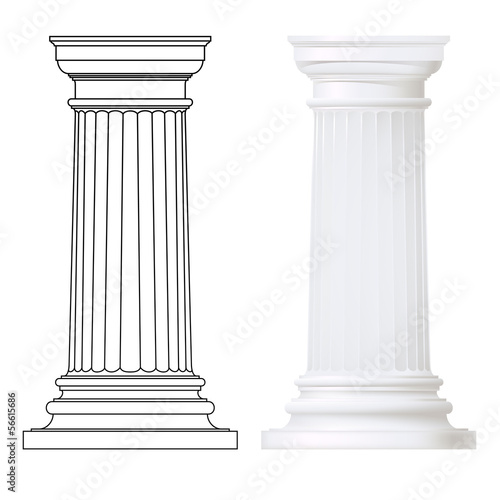 classic style column ,vector set photo