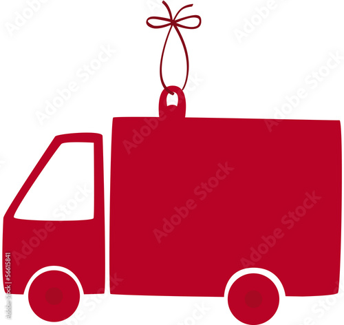 noel camion rouge